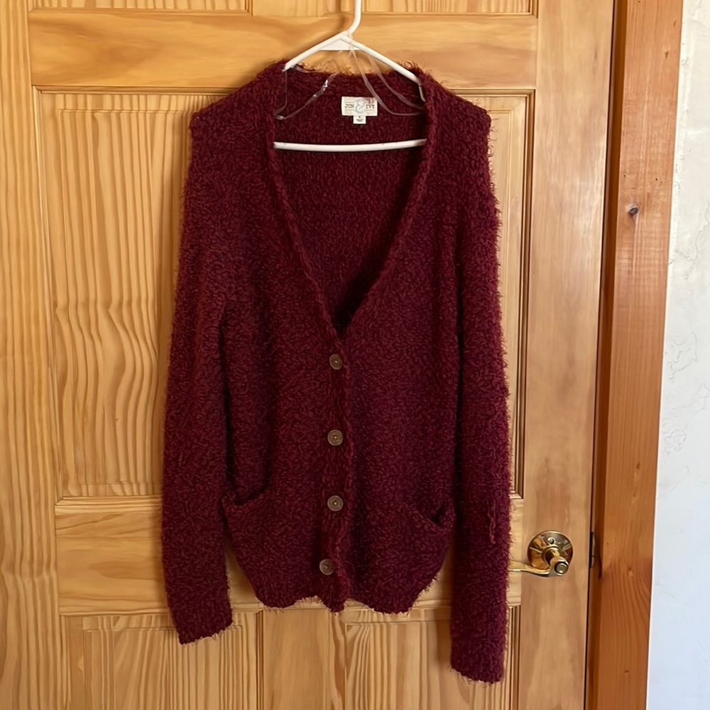 Pink cardigan